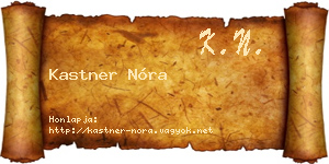 Kastner Nóra névjegykártya